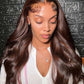 Brown #4 Body Wave Lace Frontal Wig