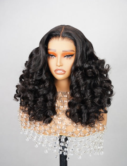 Pre Customized | Big Natural Curly Deep Wave 6x6x1 Lace Wig