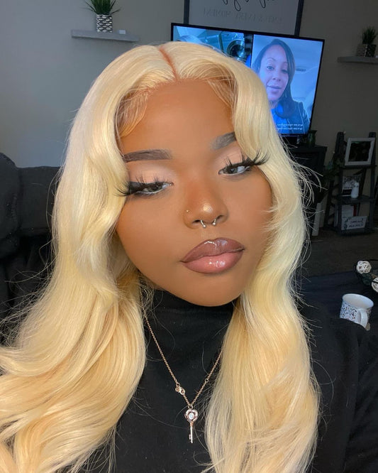 (LIMITED) Blonde 613 Straight Lace Frontal Wig