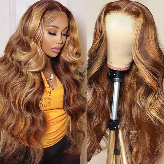 (LIMITED) Piano Colored Brazilian Body Wave Lace Frontal Wig