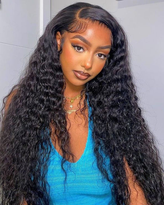 (NEW) 250% Density Deep Wave Lace Frontal Wig