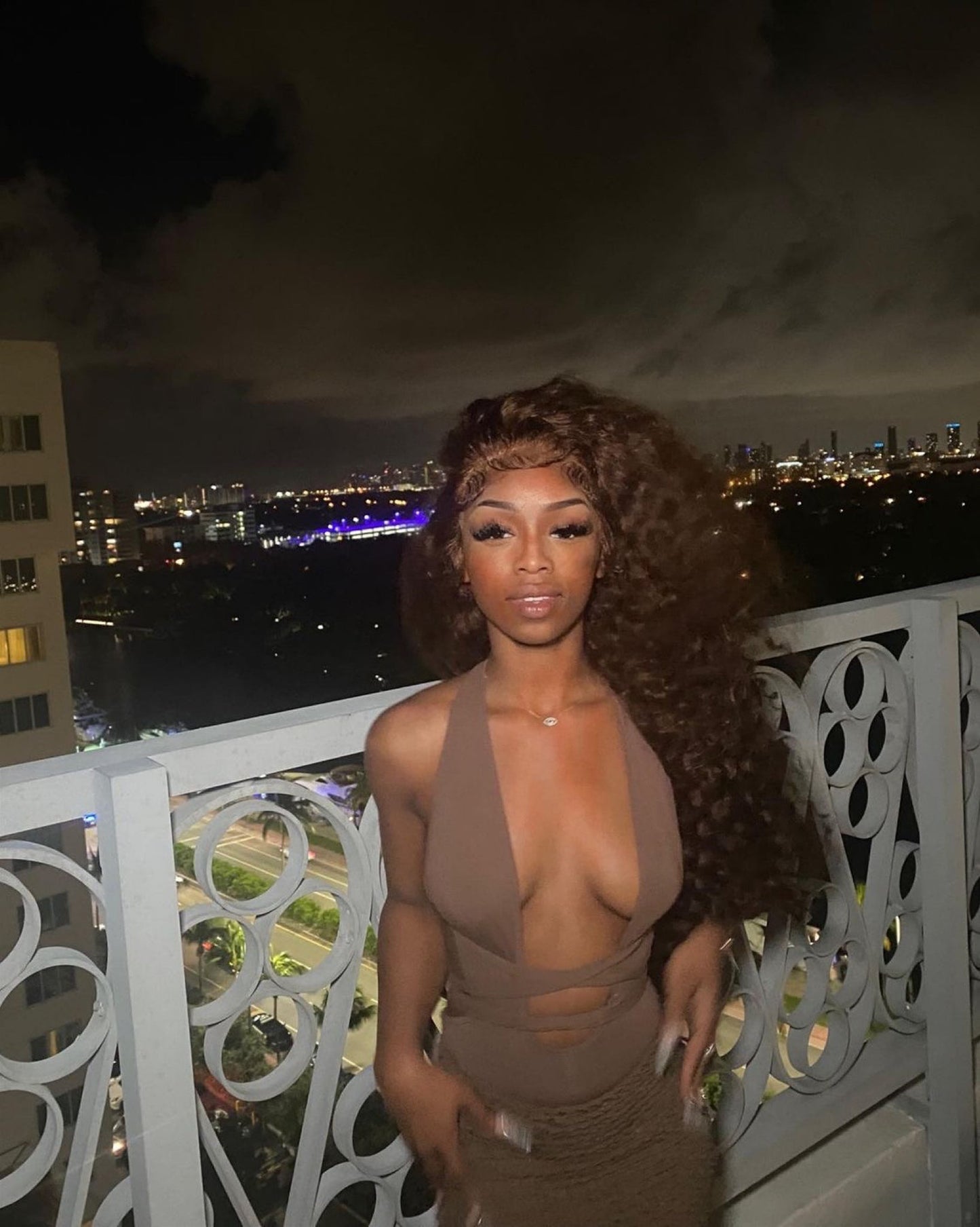 Brown #4 Water Wave Lace Frontal Wig - SheSoPrada