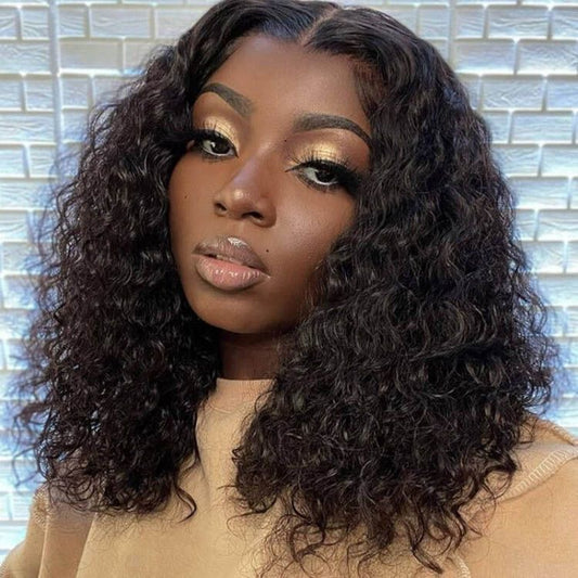 (LIMITED) Short Water Wave Bob Lace Frontal Wig