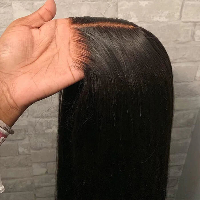 Pre Cut Lace | Black Straight Wear & Go Lace Frontal Wig