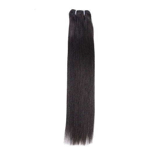 (NEW) Black Straight Double Drawn Bundles + Frontal - SheSoPrada