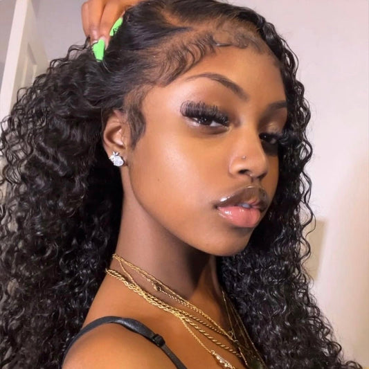 (NEW) Deep Curly Lace Frontal Wig - SheSoPrada