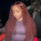 Reddish Brown #33 Water Wave Lace Frontal Wig - SheSoPrada