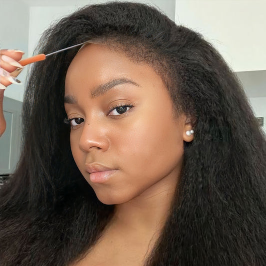 Kinky Straight Lace Frontal Wig