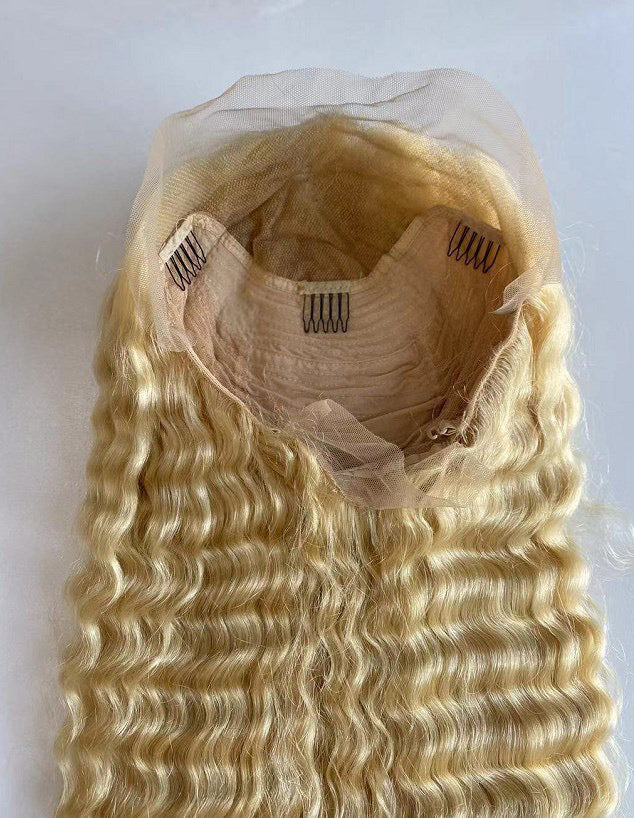 Blonde 613 Deep Wave Lace Frontal Wig
