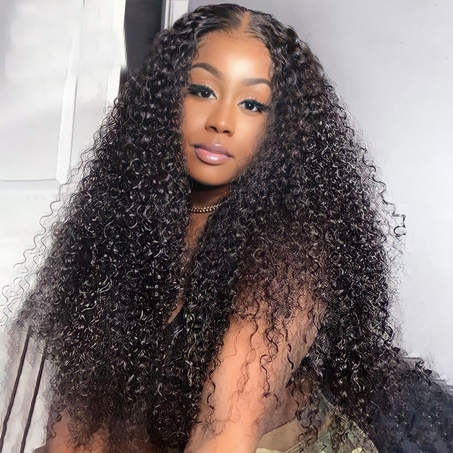 Jerry Curly 4x4 Closure Human Hair Lace Wig
