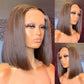 Brown #4 Short Straight Bob Lace Frontal Wig