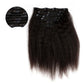 Kinky Straight Clip In Hair Extensions