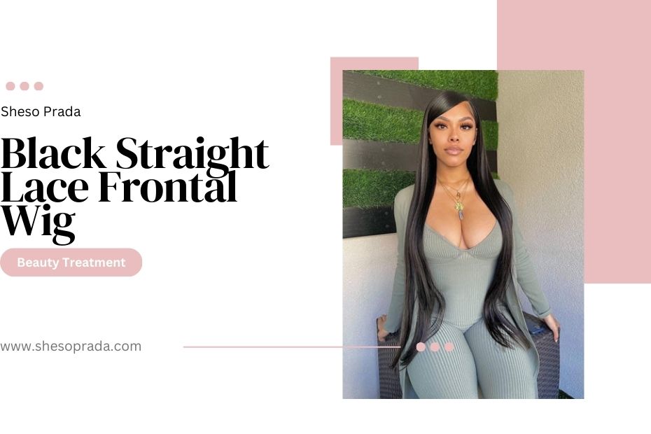 Black Straight Lace Frontal Wig