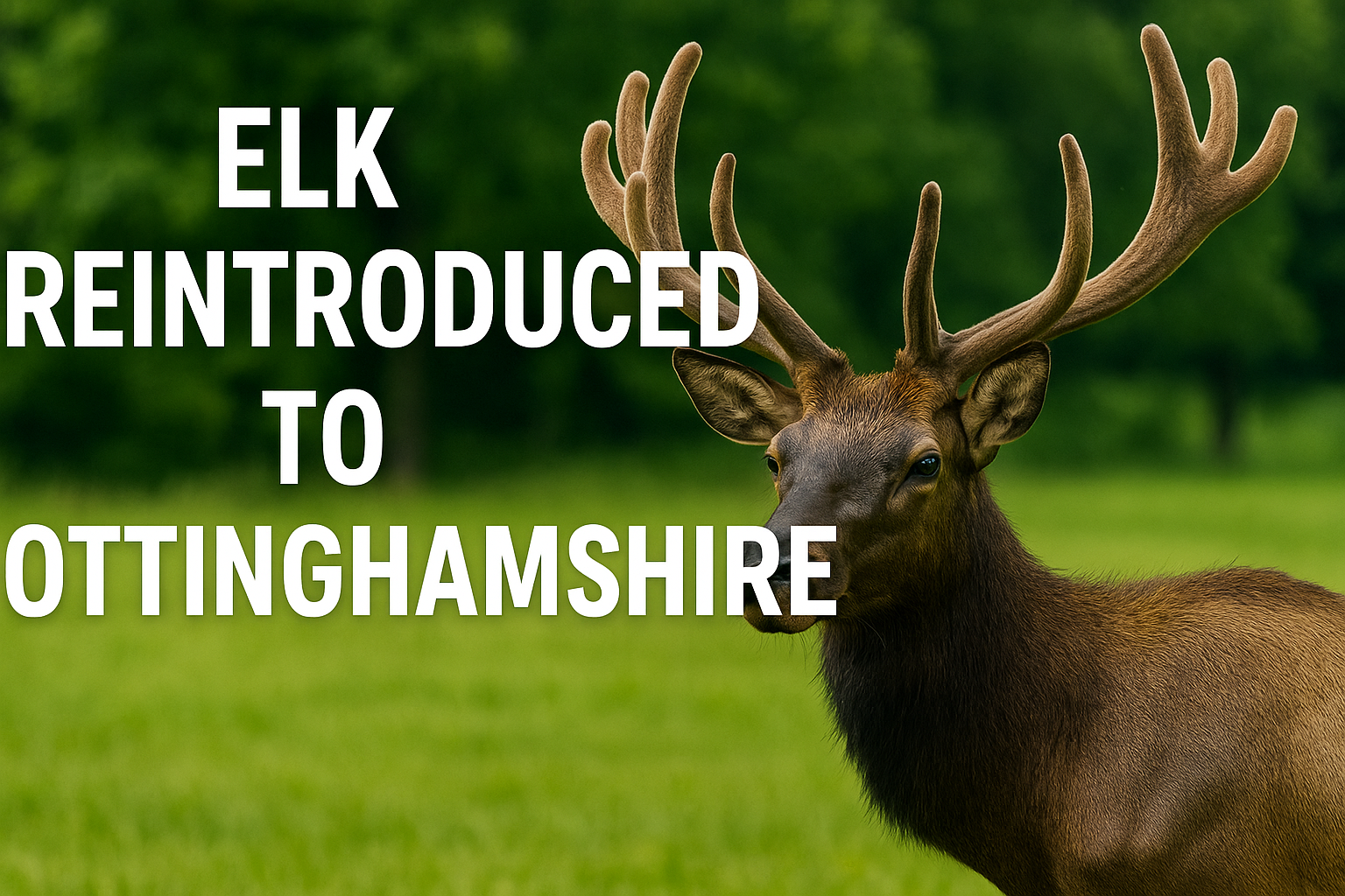 What are elk and why could they be reintroduced to Nottinghamshire?