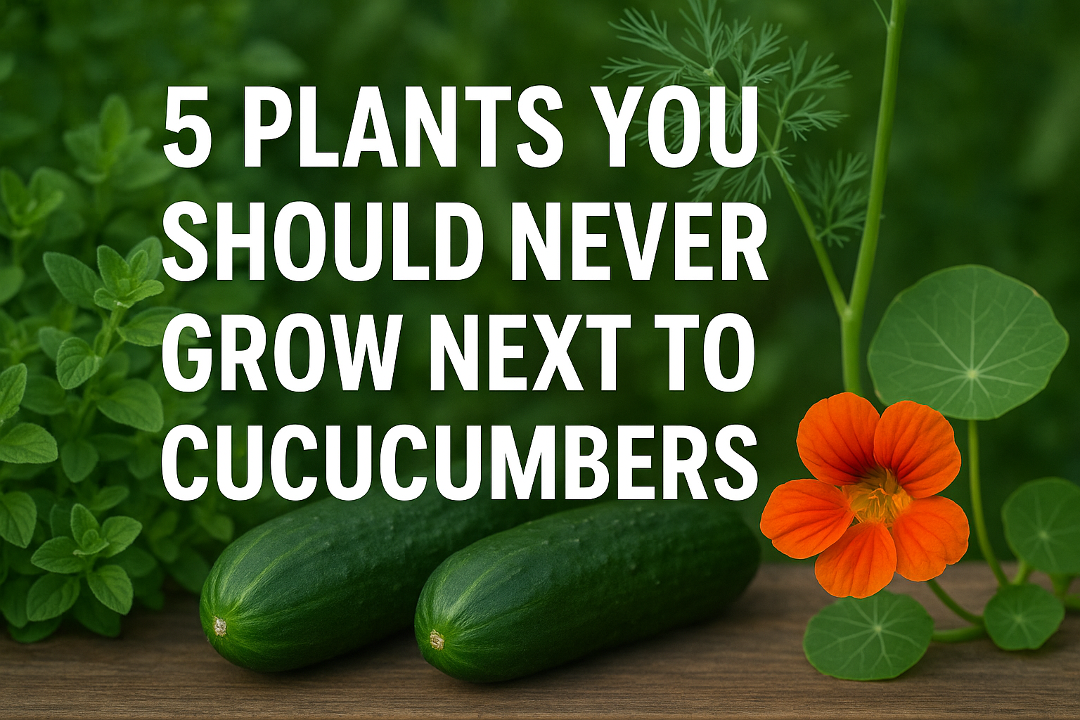5 Plants You Should Never Grow Next To Your Cucumbers