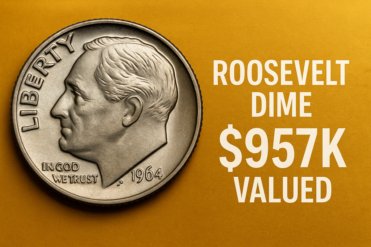 The Roosevelt Dime Valued at $957K Million, Still in Circulation