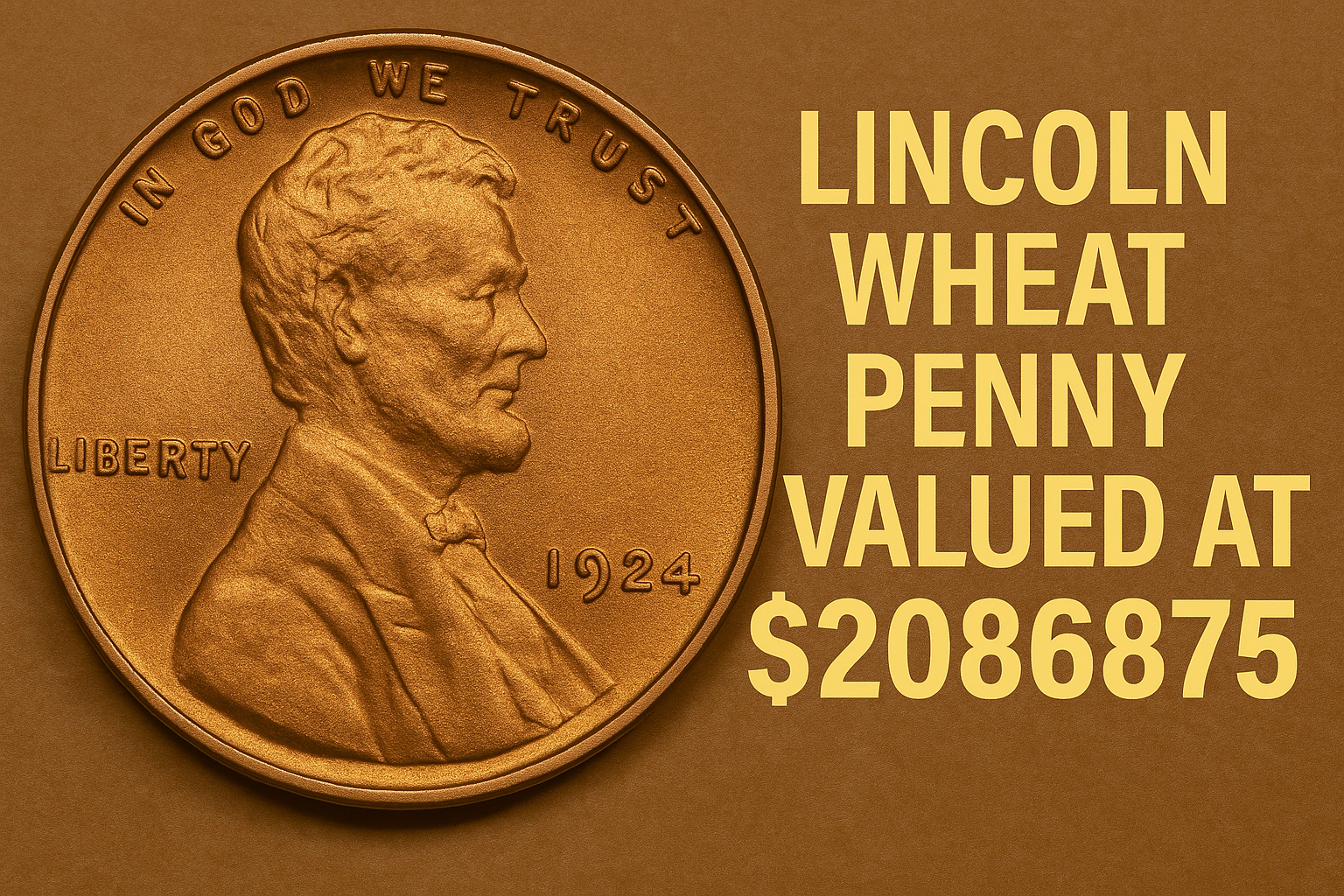 Lincoln Wheat Penny Valued at $2086875