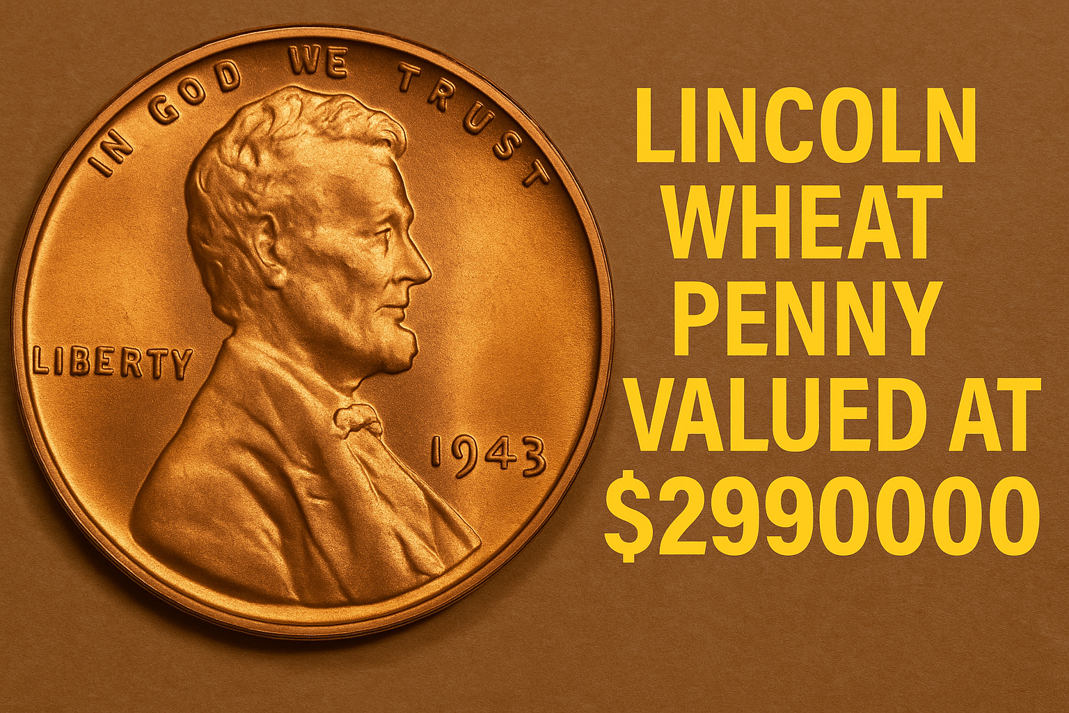 The Lincoln Wheat Penny Valued at $2115000