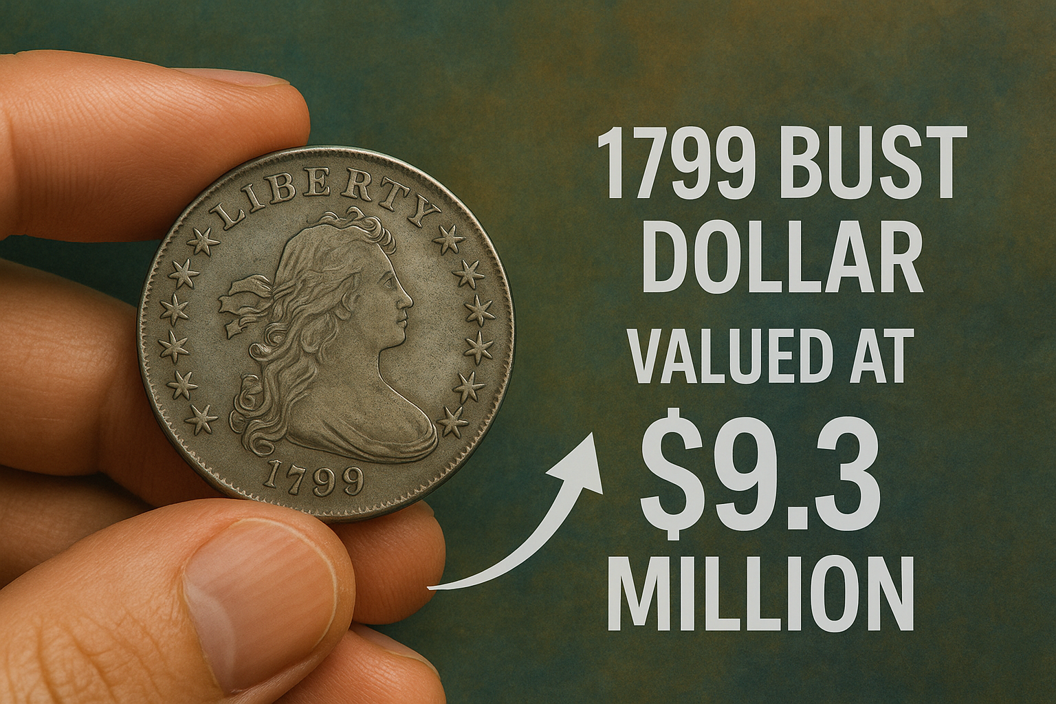 The 1799 Bust Dollar Valued at $9.3 Million, Still in Circulation — Could It Be in Your Pocket?