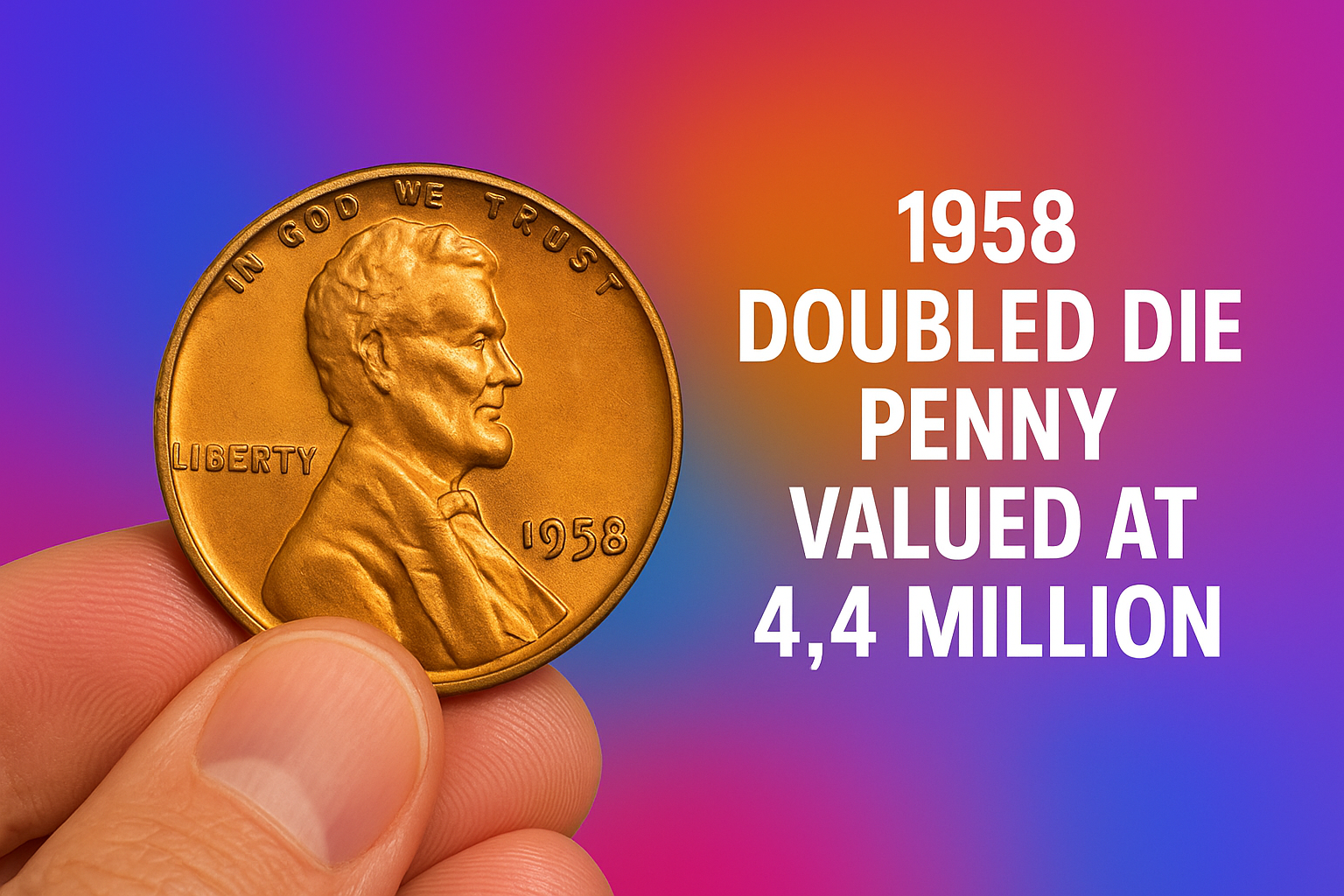 The 1958 Doubled Die Penny Valued at $4.4 Million, Still in Circulation