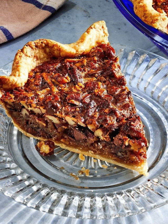 Chocolate, Pecan & Bourbon Pie